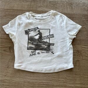White Graphic T-Shirt - Garage